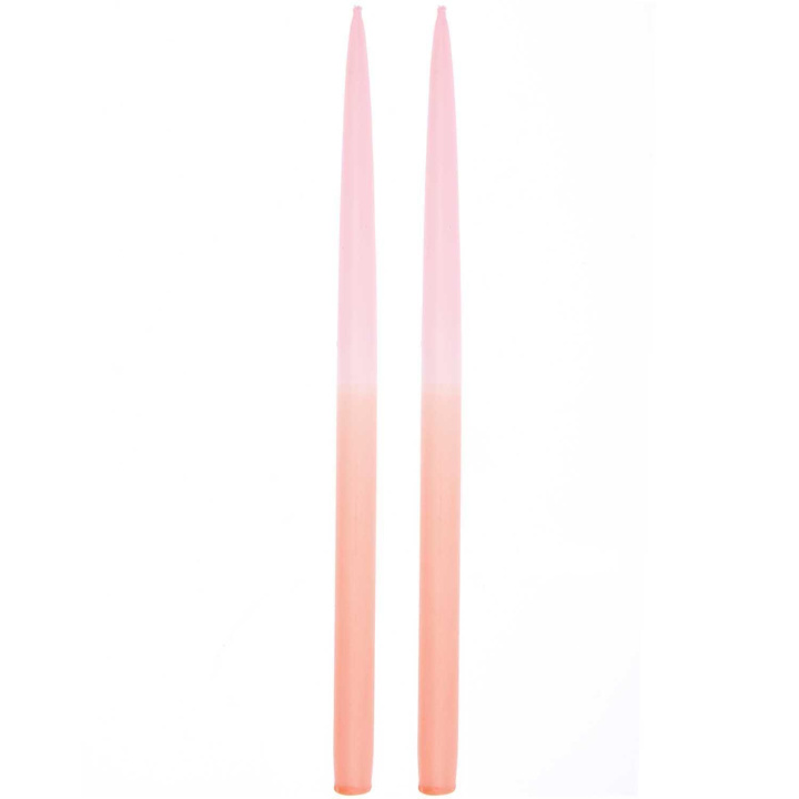 Spel/speelgoed Spitzkerzen 28 cm, Dip Dye, Rosa/Orange 