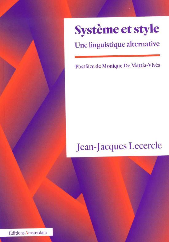 Knjiga Système et style Jean-Jacques Lecercle