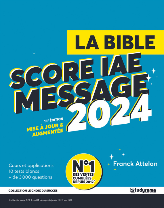 Carte La Bible du Score IAE Message 2024 Attelan