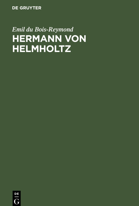 Книга Hermann von Helmholtz 