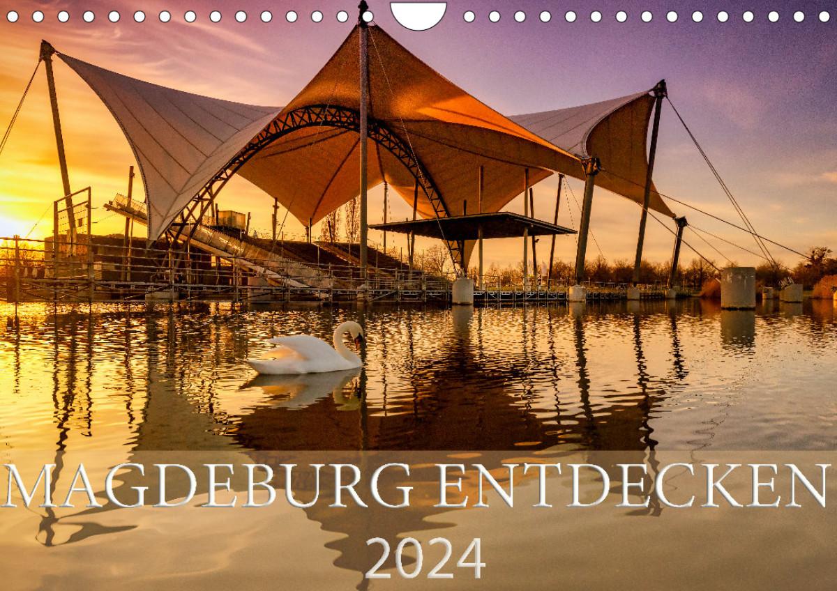 Календар/тефтер Magdeburg entdecken (Wandkalender 2024 DIN A4 quer) 