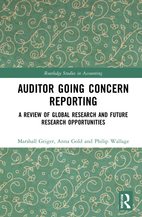 Kniha Auditor Going Concern Reporting Marshall A. Geiger