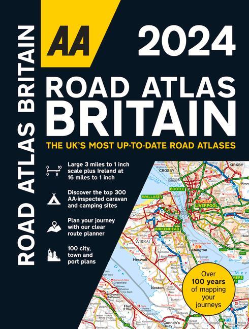 Könyv AA Road Atlas Britain 2024 