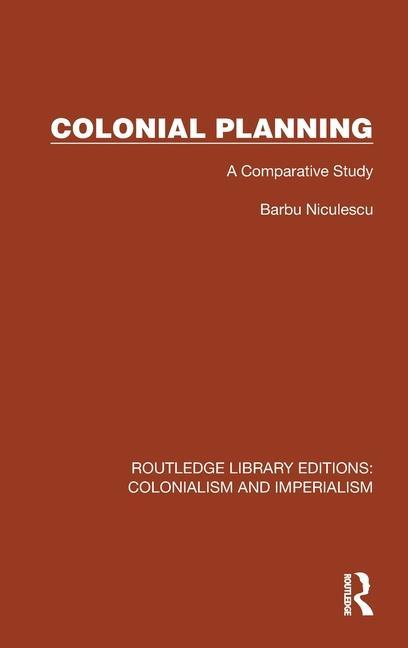 Kniha Colonial Planning Barbu Niculescu