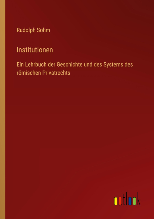 Knjiga Institutionen Rudolph Sohm