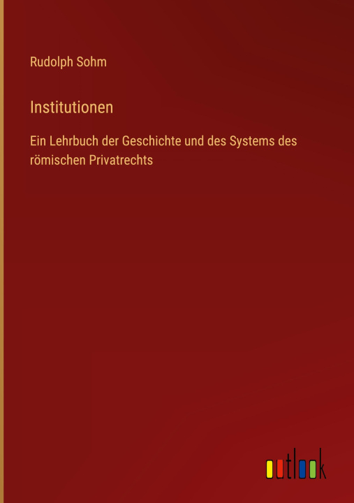 Knjiga Institutionen Rudolph Sohm