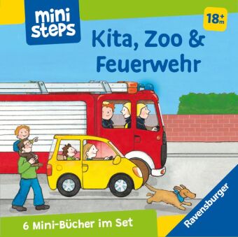 Kniha ministeps: Mein erster Bücher-Würfel: Kita, Zoo und Feuerwehr (Bücher-Set) Ina Milk