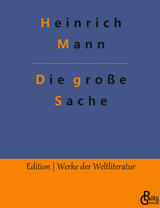 Knjiga Die große Sache Redaktion Gröls-Verlag