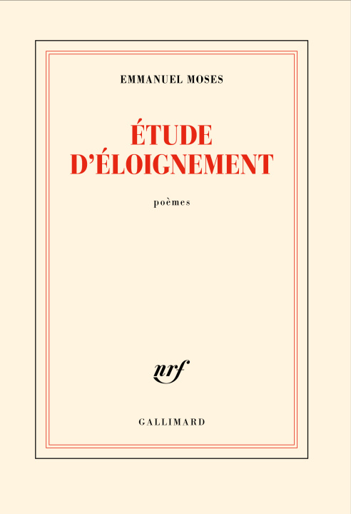 Knjiga ETUDE D'ELOIGNEMENT EMMANUEL MOSES
