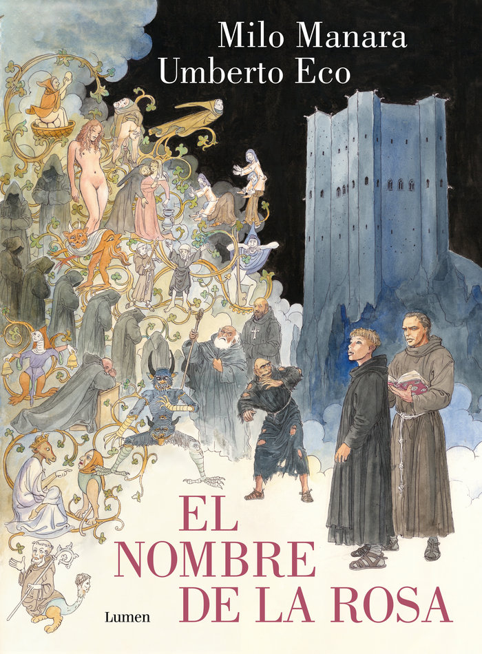 Carte EL NOMBRE DE LA ROSA LA NOVELA GRAFICA Umberto Eco