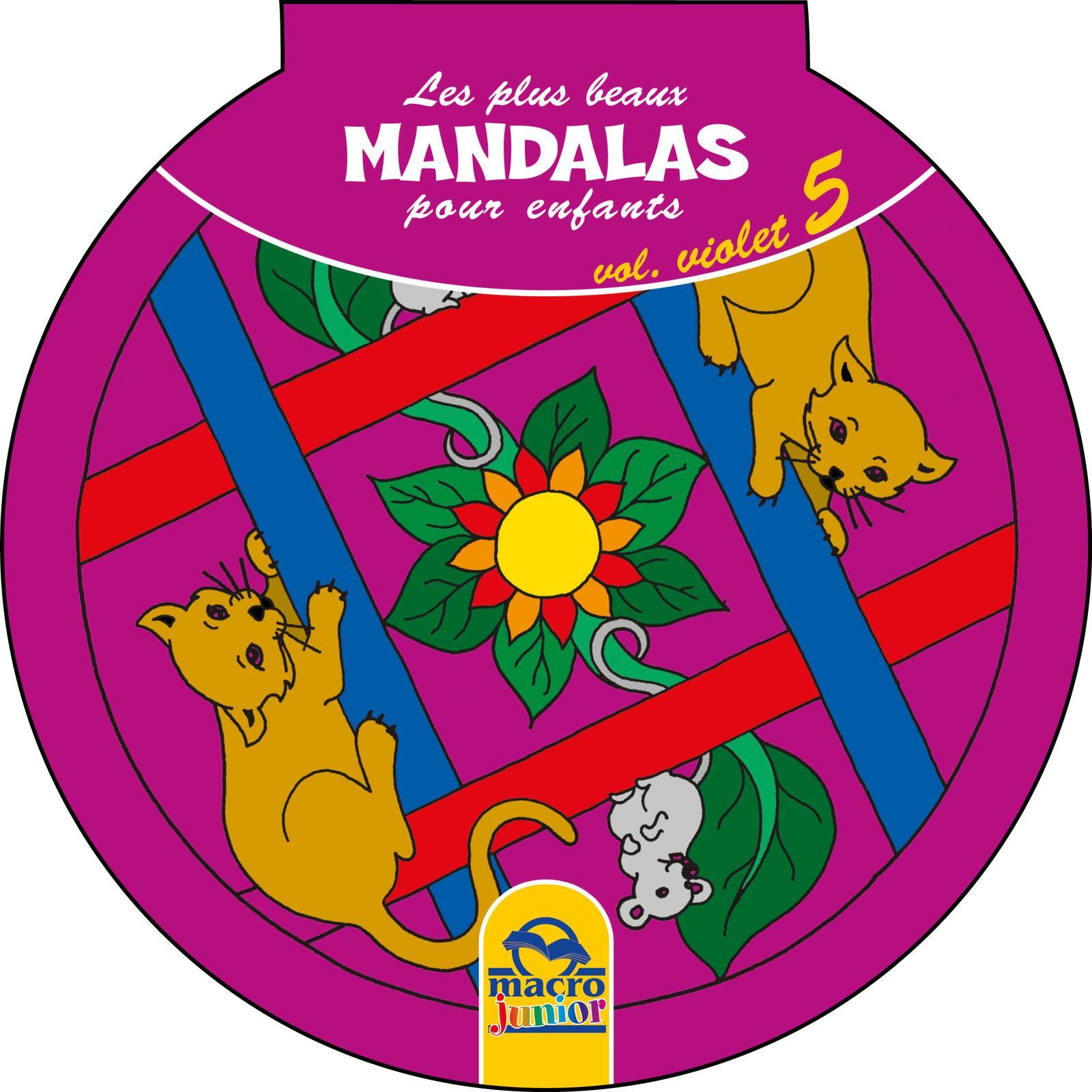 Kniha Les plus beaux Mandalas pour les enfants - serie n°1 - Volume Violet_5 AA