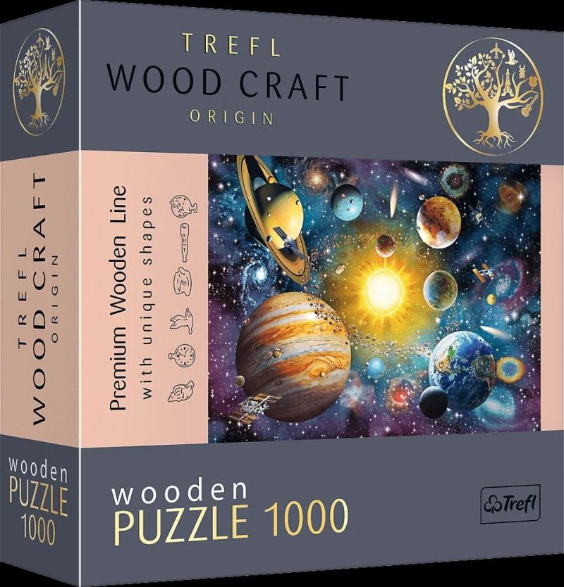 Hra/Hračka Holz Puzzle 1000  Reise durch das Sonnensystem 