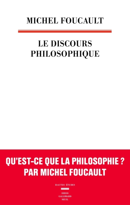 Knjiga Le Discours philosophique Michel Foucault