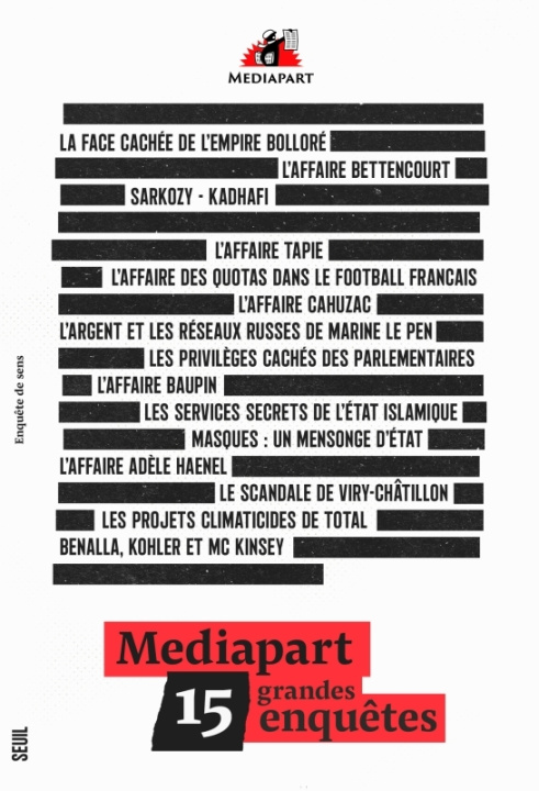 Kniha Mediapart. 15 grandes enquêtes 