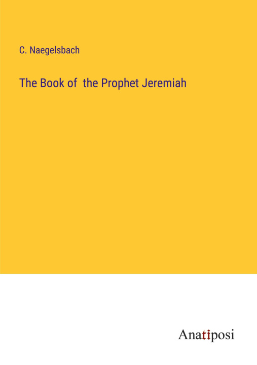 Knjiga The Book of  the Prophet Jeremiah 