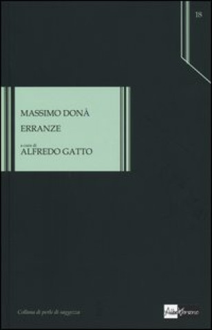 Kniha Erranze Massimo Donà
