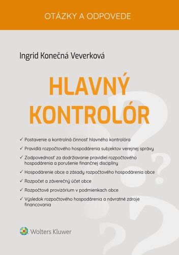 Könyv Hlavný kontrolór Ingrid Konečná Veverková