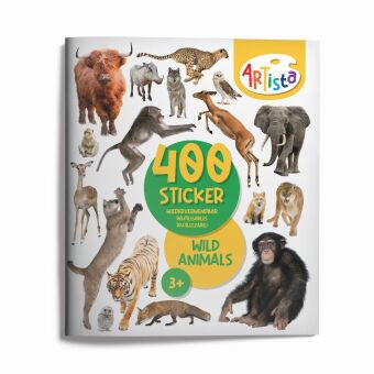 Knjiga ARTISTA - Stickerbuch Wildtiere 