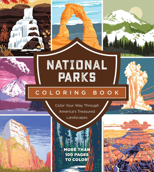 Könyv National Parks Coloring Book: Color Your Way Through America's Treasured Landmarks 
