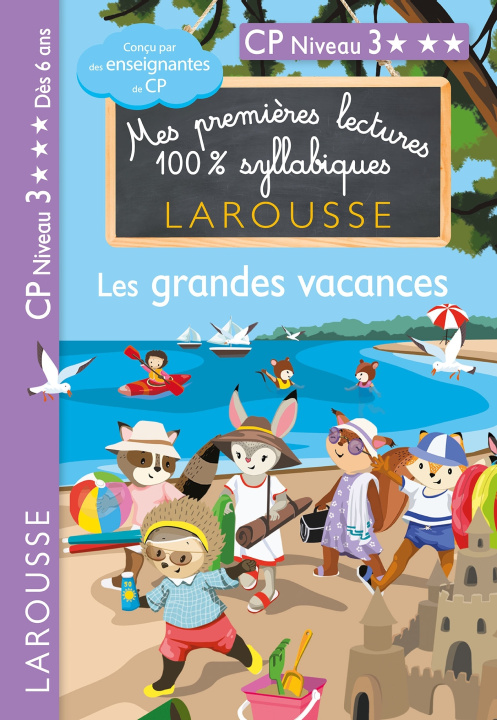 Könyv Premières lectures syllabiques CP - Niveau 3 Les grandes vacances 