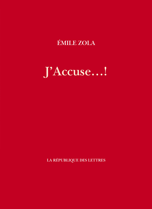 Kniha J'Accuse…! Émile Zola