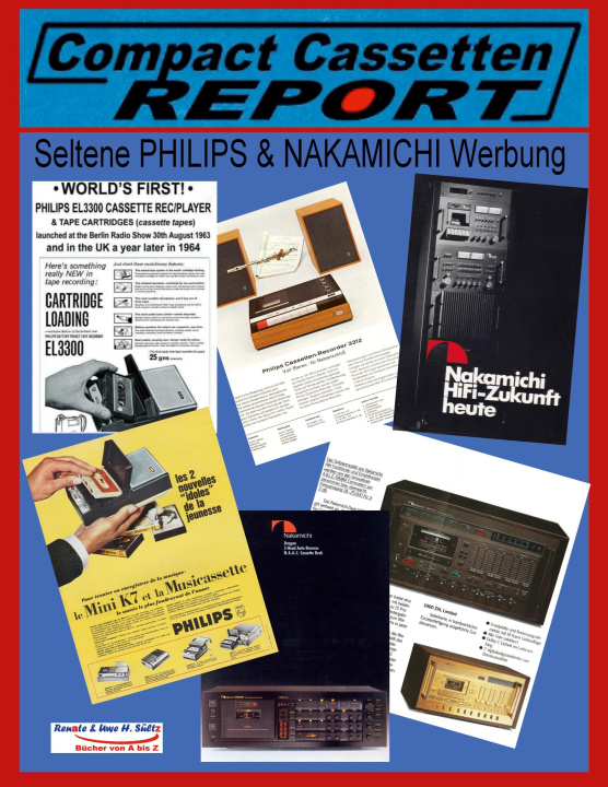 Carte COMPACT CASSETTEN RECORDER REPORT - Seltene PHILIPS & NAKAMICHI Werbung Renate Sültz