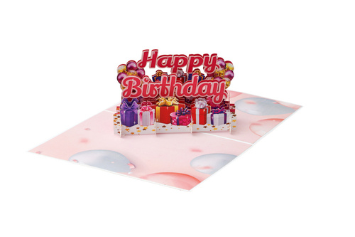 Carte 3D přání Happy Birthday 
