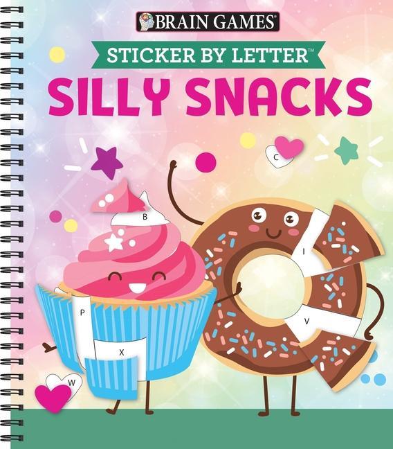 Carte Brain Games - Sticker by Letter: Silly Snacks New Seasons