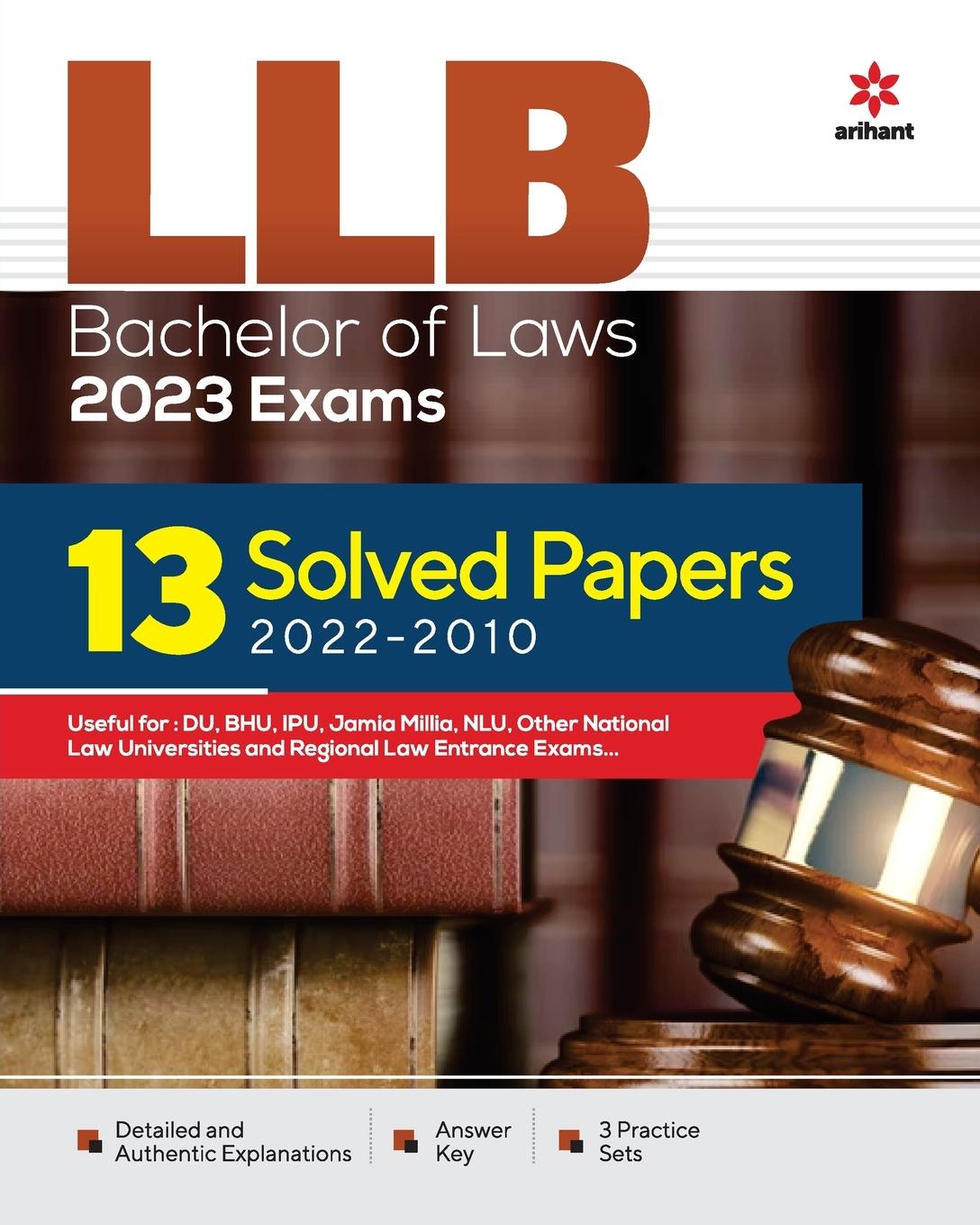 Kniha LLB Entrance Exam Solved (E) Arihant Experts