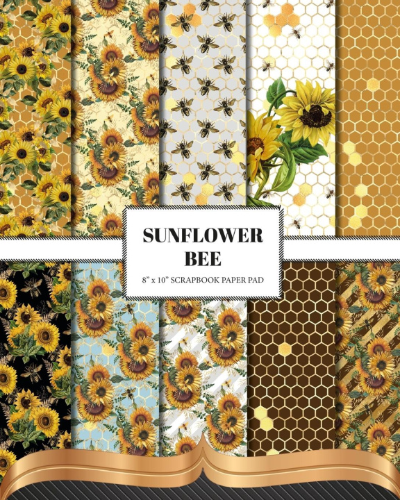 Kniha Sunflower Bee Scrapbook Paper 