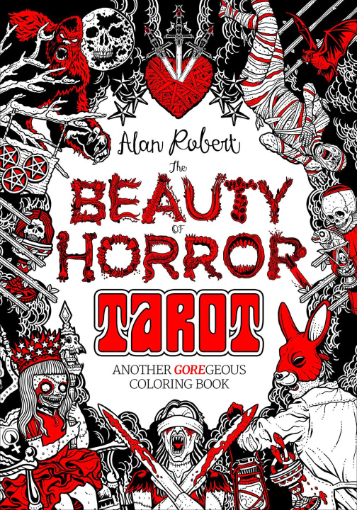 Book The Beauty of Horror: Tarot Coloring Book 