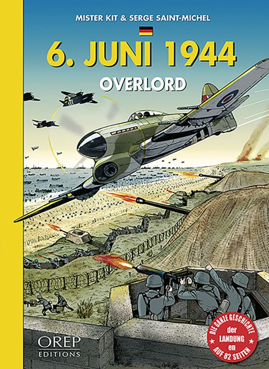 Carte 6 juin 1944 Overlord - Bande dessinée (ALL) Kit-St Michel