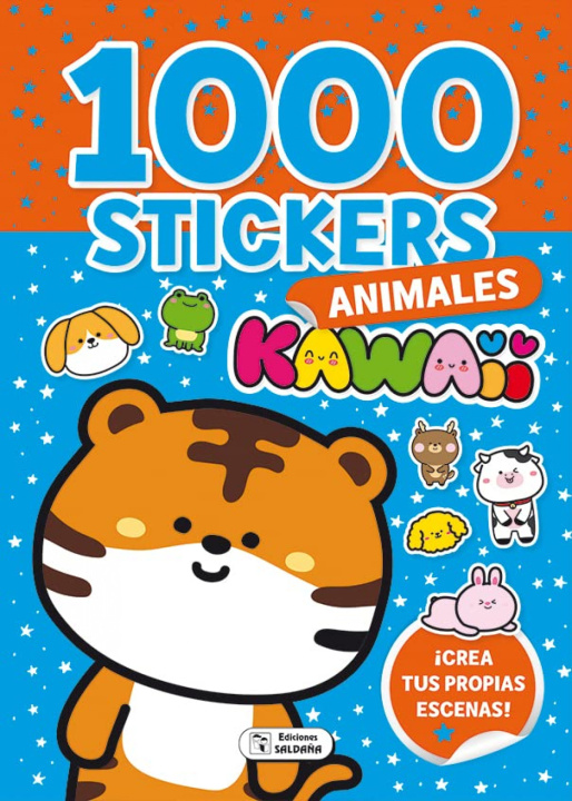 Книга 1000 STICKERS KAWAII ANIMALES 