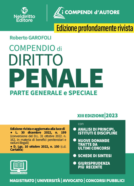 Könyv Compendio di diritto penale. Parte generale e speciale Roberto Garofoli
