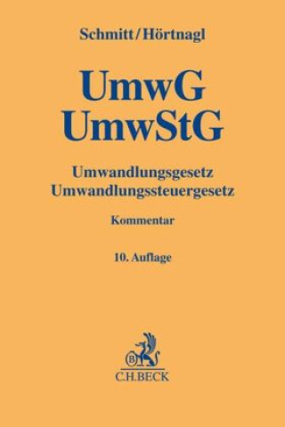 Könyv Umwandlungsgesetz, Umwandlungssteuergesetz Joachim Schmitt