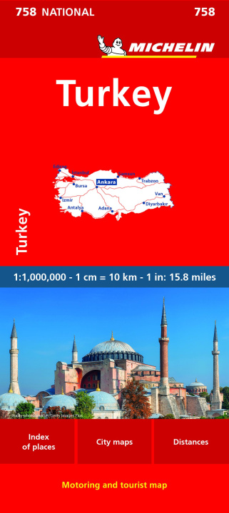 Tiskovina Turkey - Michelin National Map 758 Michelin