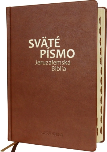 Книга Sväté písmo – Jeruzalemská Biblia (veľký formát) – hnedá 