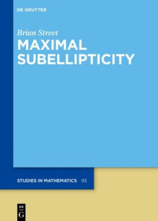 Book Maximal Subellipticity Brian Street