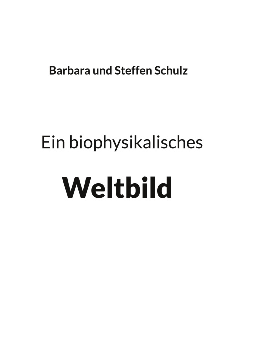 Kniha Ein biophysikalisches Weltbild Steffen Schulz