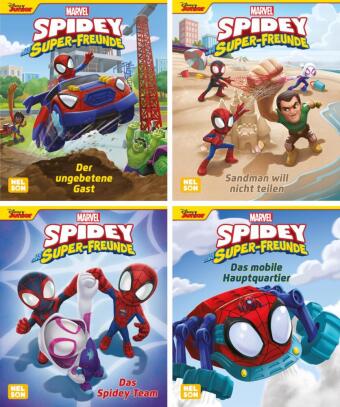 Carte Nelson Mini-Bücher: 4er Marvel: Spidey und seine Super-Freunde: 1-4 
