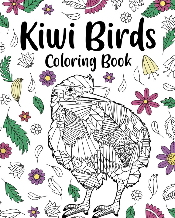 Kniha Kiwi Birds Coloring Book 