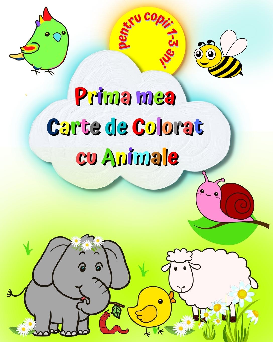 Kniha Prima mea Carte de Colorat cu Animale pentru copii 1-3 ani 
