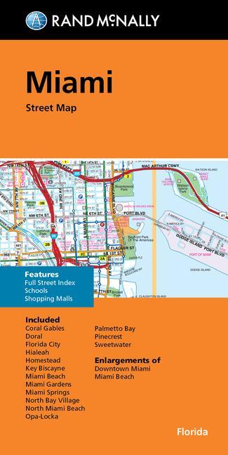 Carte Rand McNally Folded Map: Miami Street Map 