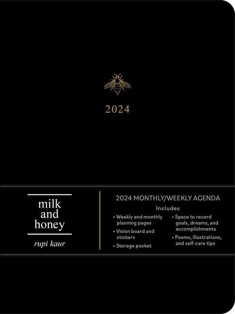 Kalendár/Diár milk and honey 12-Month 2024 Monthly/Weekly Agenda Calendar 