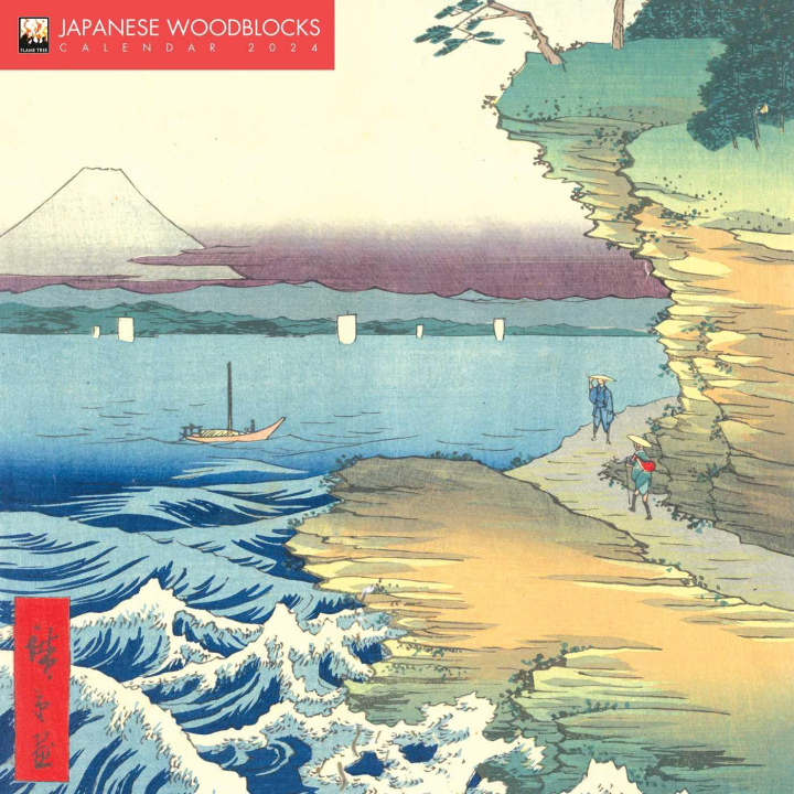Naptár/Határidőnapló Japanese Woodblocks Wall Calendar 2024 (Art Calendar) 