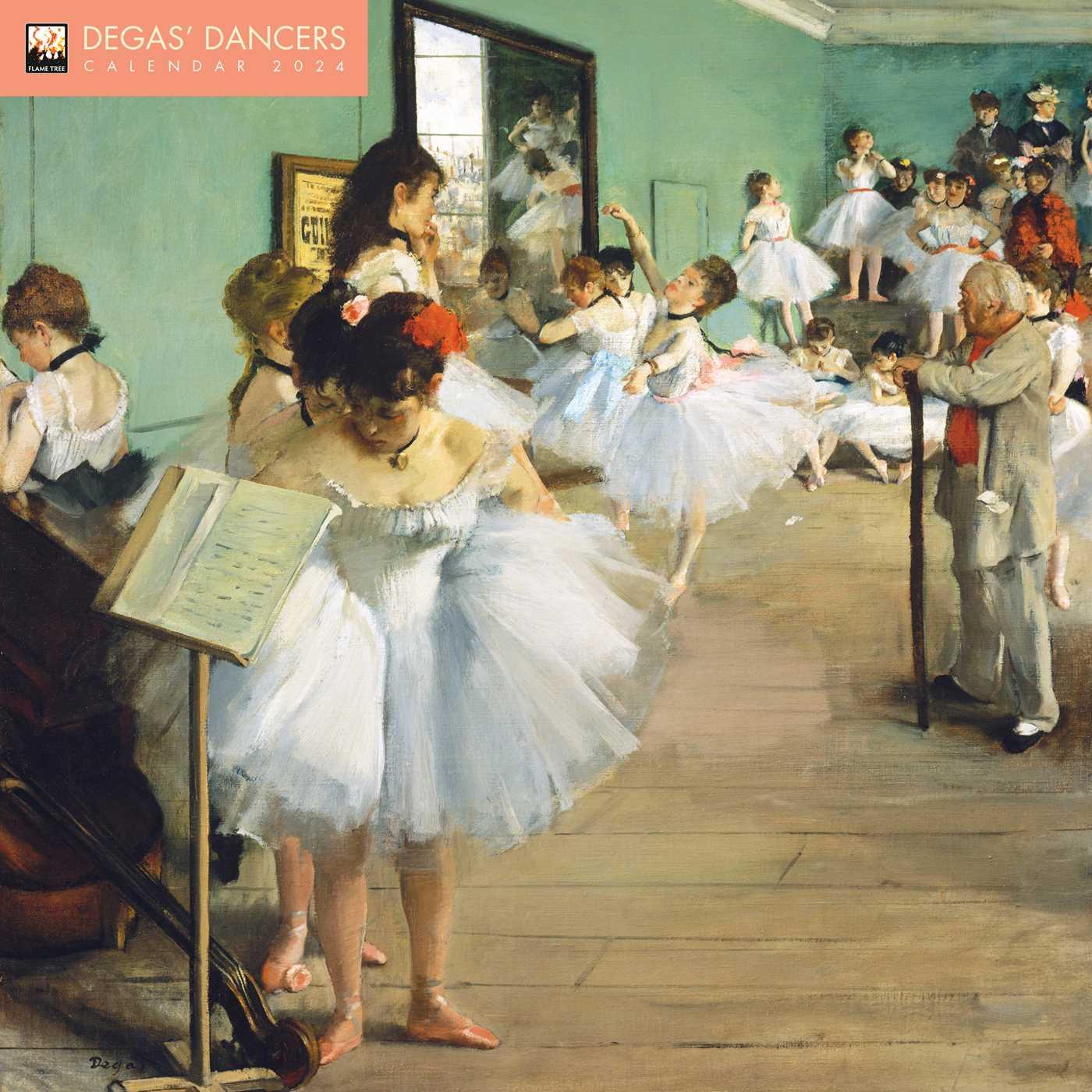 Календар/тефтер Degas' Dancers Wall Calendar 2024 (Art Calendar) 