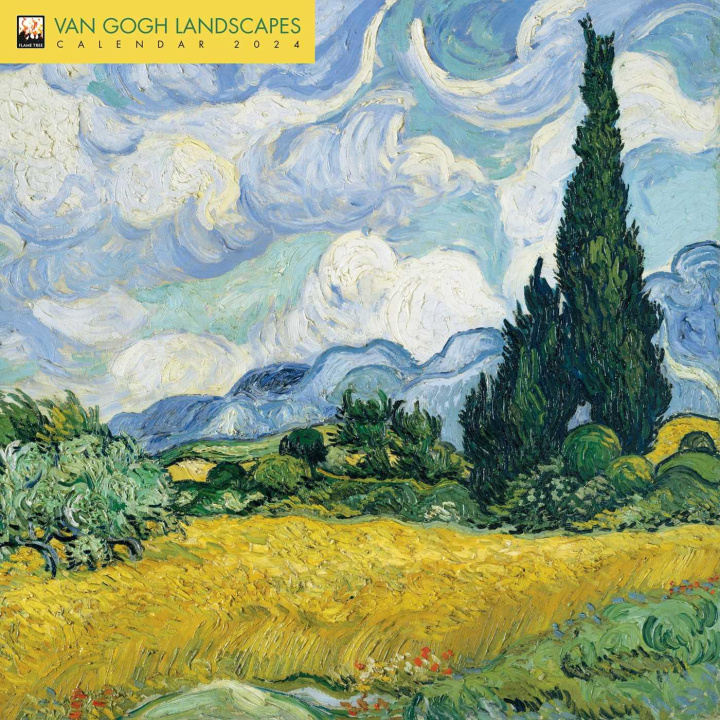 Calendar / Agendă Vincent Van Gogh Landscapes Wall Calendar 2024 (Art Calendar) 