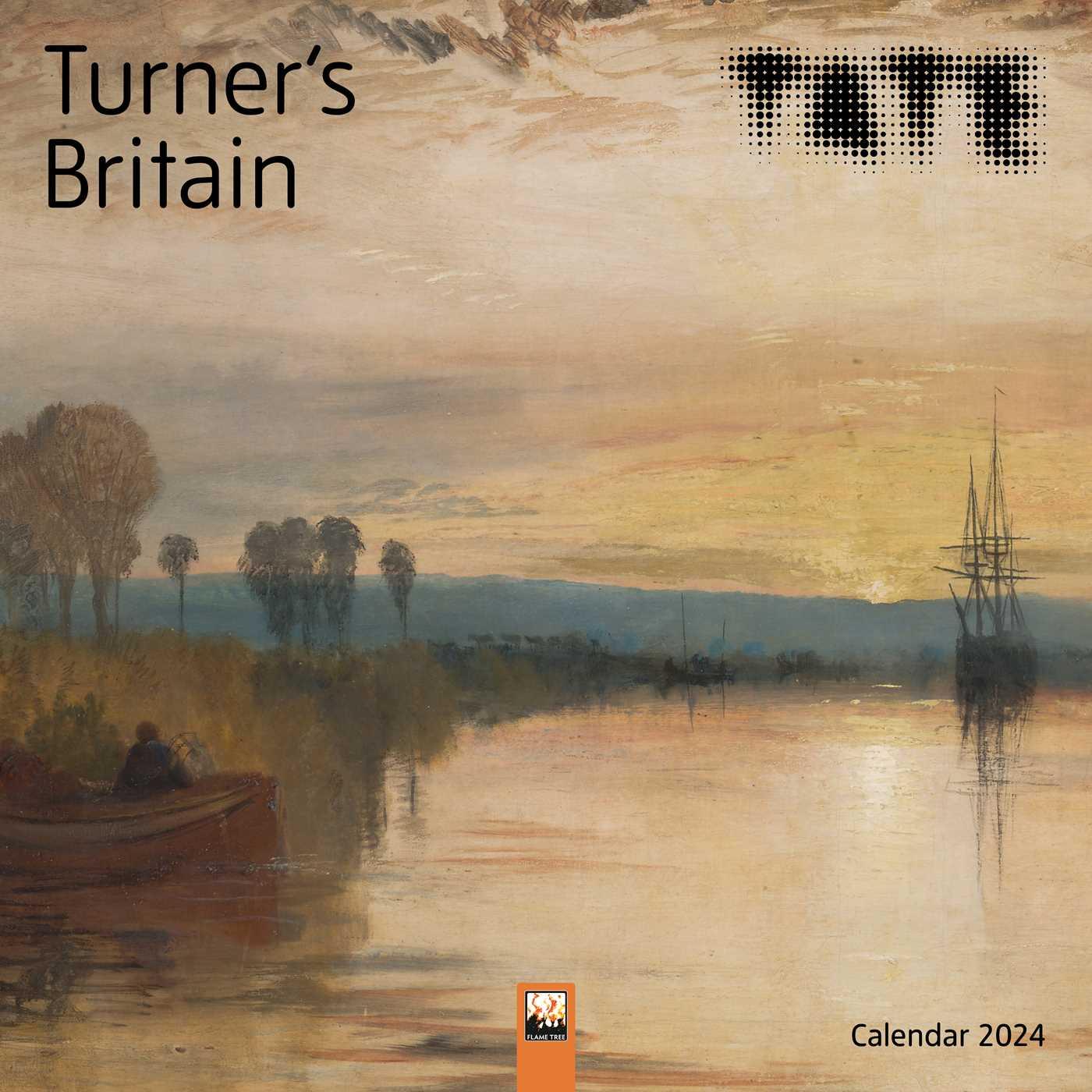 Календар/тефтер Tate: Turner's Britain Wall Calendar 2024 (Art Calendar) 