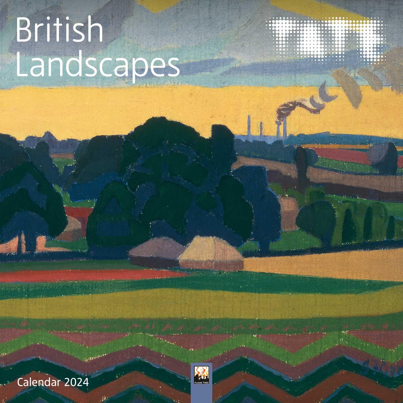 Календар/тефтер Tate: British Landscapes Wall Calendar 2024 (Art Calendar) 