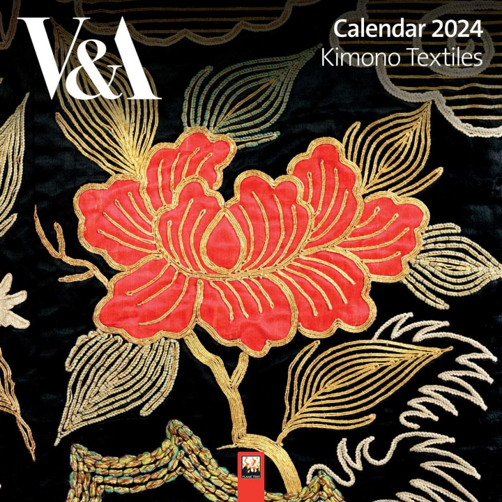 Календар/тефтер V&a: Kimono Textiles Wall Calendar 2024 (Art Calendar) 